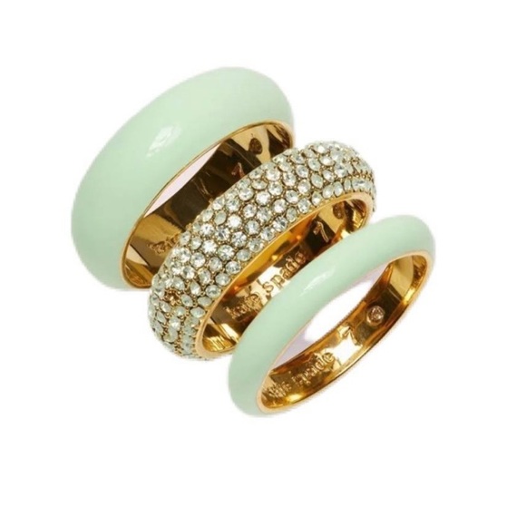 kate spade Jewelry - Kate Spade Candy Drops ring set 5.5/6